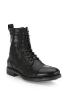 Saks Fifth Avenue Collection Leather Combat Boots