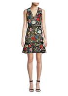 Alice + Olivia Peyton Embellished Fit-&-flare Dress