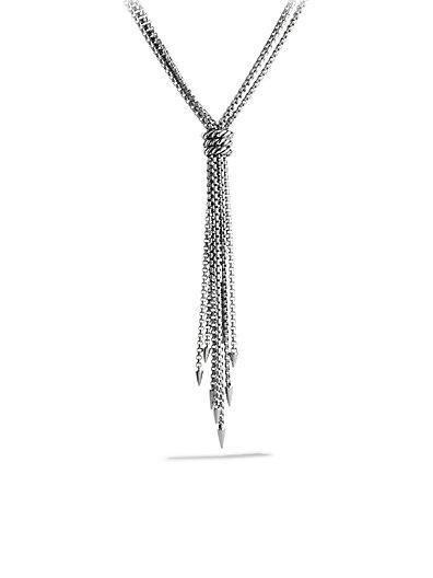 David Yurman Willow Drop Necklace With Diamonds