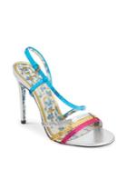Gucci Haines Leather Multi-color Sequin Sandals