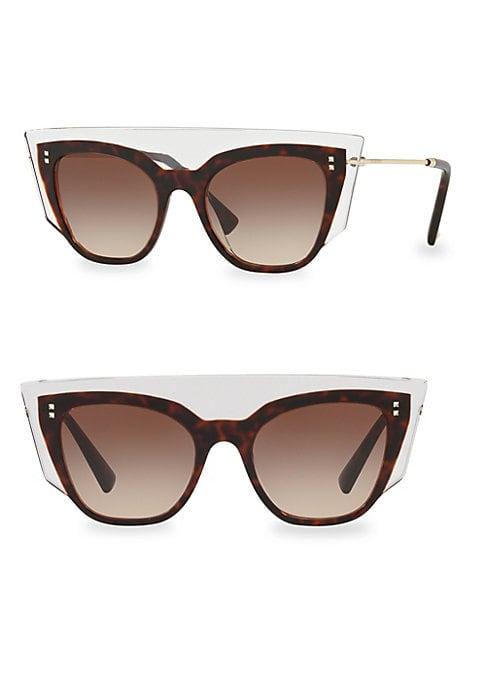 Valentino Garavani 49mm Modern Cat-eye Sunglasses