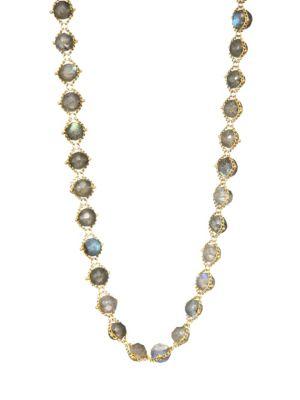 Amali Labradorite & 18k Yellow Gold Necklace