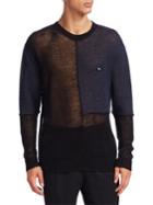 Mcq Alexander Mcqueen Patched Mesh Sweater