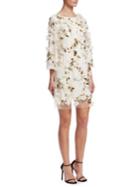 Marchesa Notte Embroidered & Sequin Tunic Dress