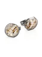 Tateossian Skeleton Exposed Limited Edition Gunmetal Plated Cuff Links