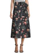 Rebecca Taylor Floral-print Wrap Skirt