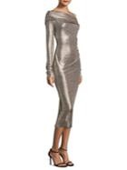 Rachel Zoe Glenda Off-the-shoulder Metallic Dress
