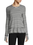 Kate Spade New York Striped Ruffle Pullover