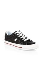 Converse One Star Glitter Leather Sneakers