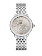 Michele Watches Serein Mid Stainless Steel Cashmere Diamond Watch