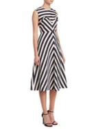 Delpozo Striped A-line Dress