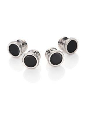 Dunhill Ribbed Logo Cuff Links