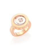 Chopard Happy Spirit Diamond, 18k Rose & White Gold Ring