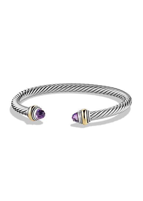 David Yurman Cable Classics Bracelet With Gemstone And 14k Gold