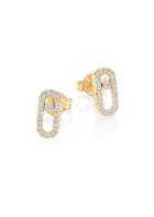 Messika Move Classic 18k Yellow Gold & Diamond Stud Earrings
