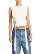 Tre By Natalie Ratabesi Fencing Crepe Lace-up Top