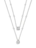 Messika My Twin Diamond & 18k White Gold 2-row Necklace