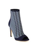Gianvito Rossi Striped High Heel Ankle Boots