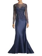 Basix Black Label Beaded Top Gown