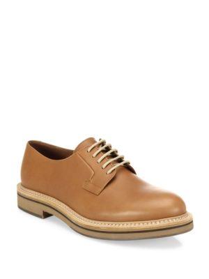Brunello Cucinelli Colorblock Leather Derby Shoes