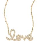 Sydney Evan Large Love Diamond & 14k Yellow Gold Pendant Necklace