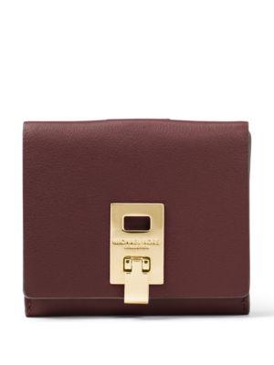 Michael Kors Collection Leather Flap Wallet
