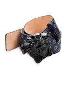 Versace Printed Leather Belt