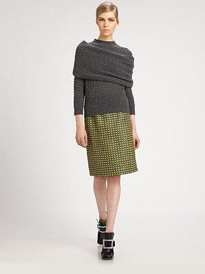 Popcorn Tweed Skirt