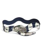 Gucci Curved Snakeskin Belt