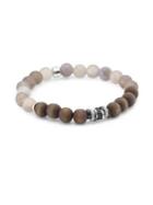 Tateossian Agate And Silver Tri-tone Bracelet