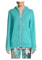 Michael Kors Collection Cashmere & Crystal Embellished Hoodie