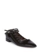 Givenchy Showline Patent Leather Lace-up Ballet Flats