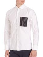 Ovadia & Sons Soho Leather Pocket Shirt