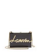 Lanvin Lacquered Resin Logo Clutch