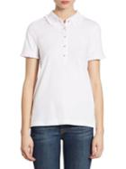Tory Burch Lacey Short Sleeve Polo