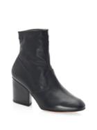 Robert Clergerie Stretch Tear Leather Booties