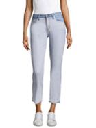 Derek Lam 10 Crosby Gia Two-tone Cropped Flare Jeans