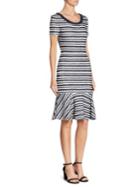 St. John Striped Knit Dress