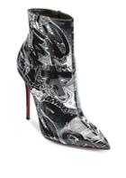 Christian Louboutin So Kate 100 Printed Patent Leather Booties