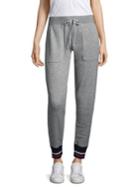 Joie Denicah Ribbed-trim Knit Joggers
