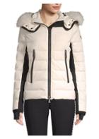 Moncler Lamoura Quilted Fox Fur Hooded Ski Jacket