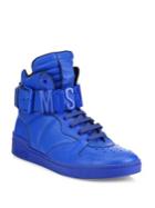Moschino Calf Leather High-top Sneakers