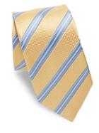 Ike Behar Yellow & Blue Stripe Tie