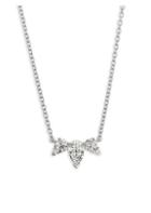 Hearts On Fire Aerial Triple Diamond & White Gold Necklace