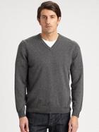 Saks Fifth Avenue Collection Cashmere V-neck Sweater