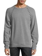 Versace Collection Heathered Raglan Sleeve Sweatshirt