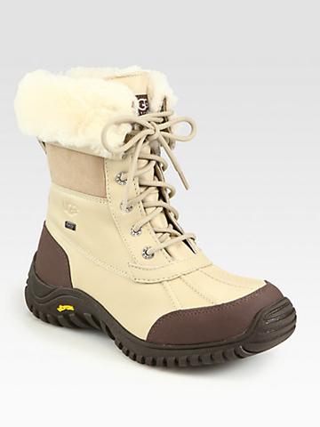 Ugg Australia Adirondack Ii Lace-up Shearling-lined Leather Boots
