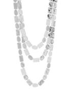 Ippolita Sterling Silver Oval & Rectangle Triple Row Necklace