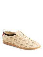 Gucci Falacer Stamped Logo Leather Sneakers