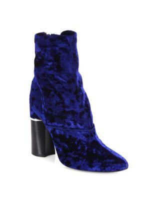 3.1 Phillip Lim Kyoto Stretch Velvet Block-heel Booties